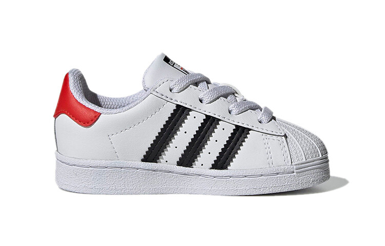 Кроссовки adidas originals Superstar Series Toddler Shoes TD Low-top White/Red/Black — фото 2