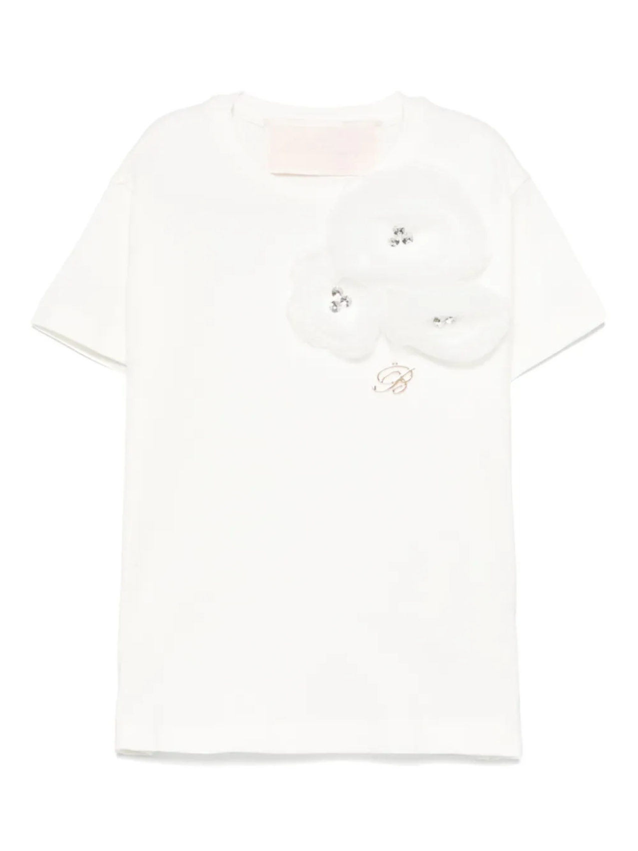 

Miss Blumarine футболка с аппликацией, белый
