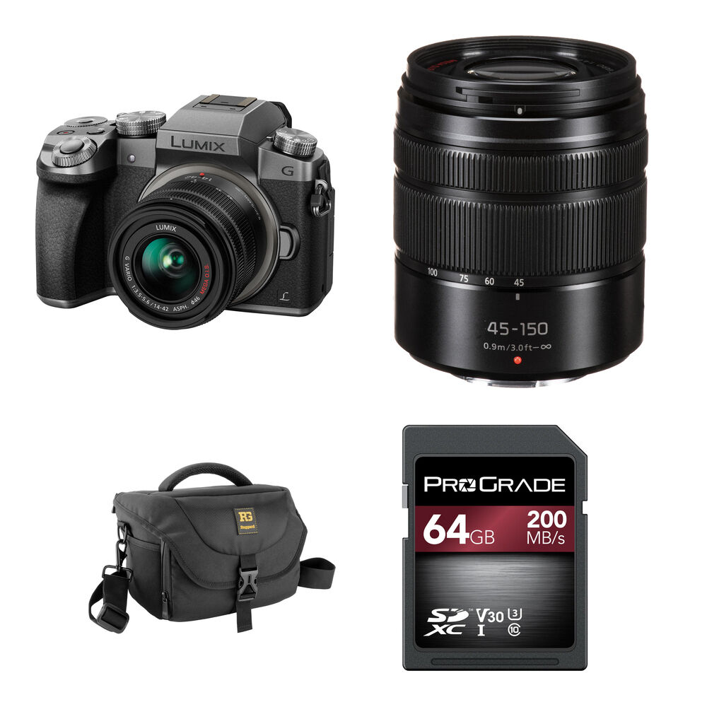 

Беззеркальная камера Panasonic Lumix G7 Mirrorless Camera with 14-42mm f/3.5-5.6 and