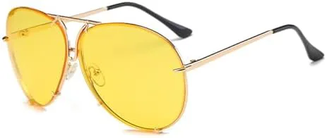 

Большие солнцезащитные очки-маска для женщин, зеркальные металлические солнцезащитные очки, модные женские очки с защитой от УФ-излучения UV400 MTZJH, Gold-yellow