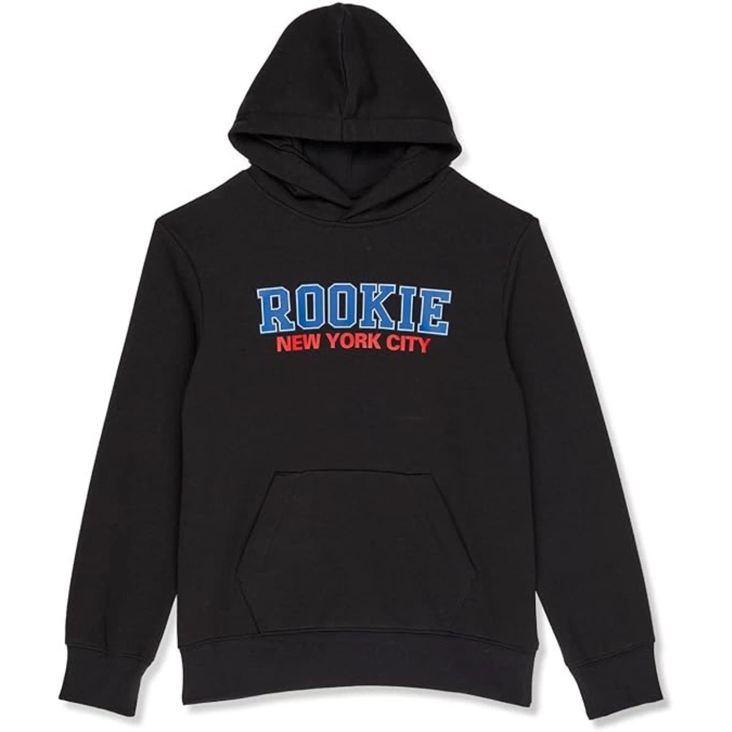 Детская толстовка с капюшоном Rookie USA NYC, черная, с графическим принтом, с длинными рукавами, цвет RED500 — фото 3