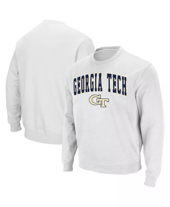 

Мужская толстовка Georgia Tech Yellow Jackets с аппликацией в виде арки методом тачлов Colosseum, белый