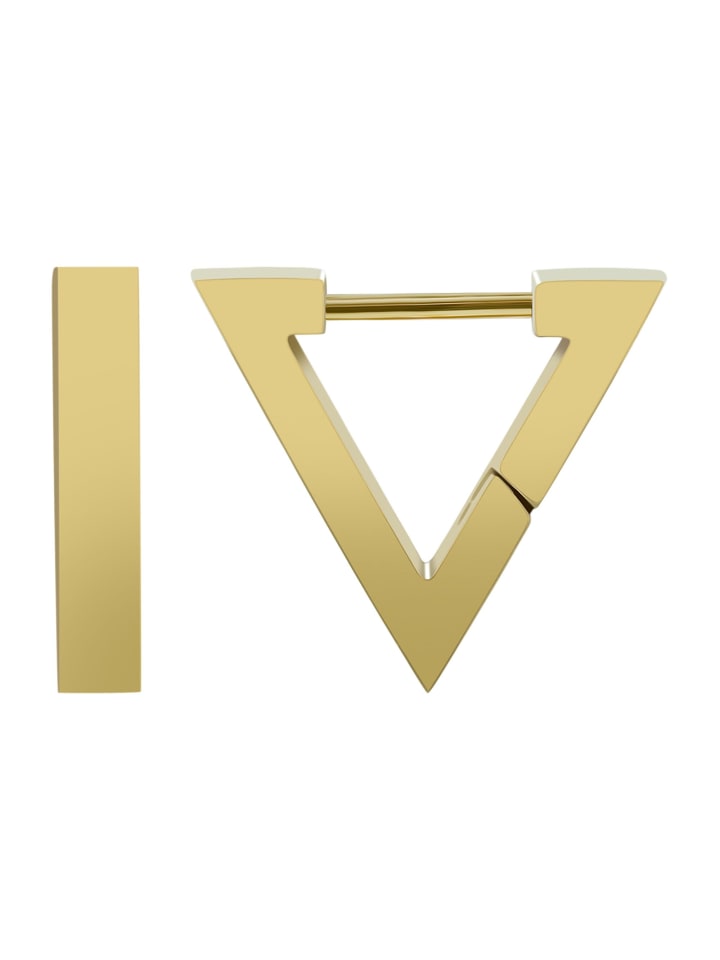 

Adeliás Женские серьги - серьги-кольца на шарнирах из нержавеющей стали с золотым покрытием