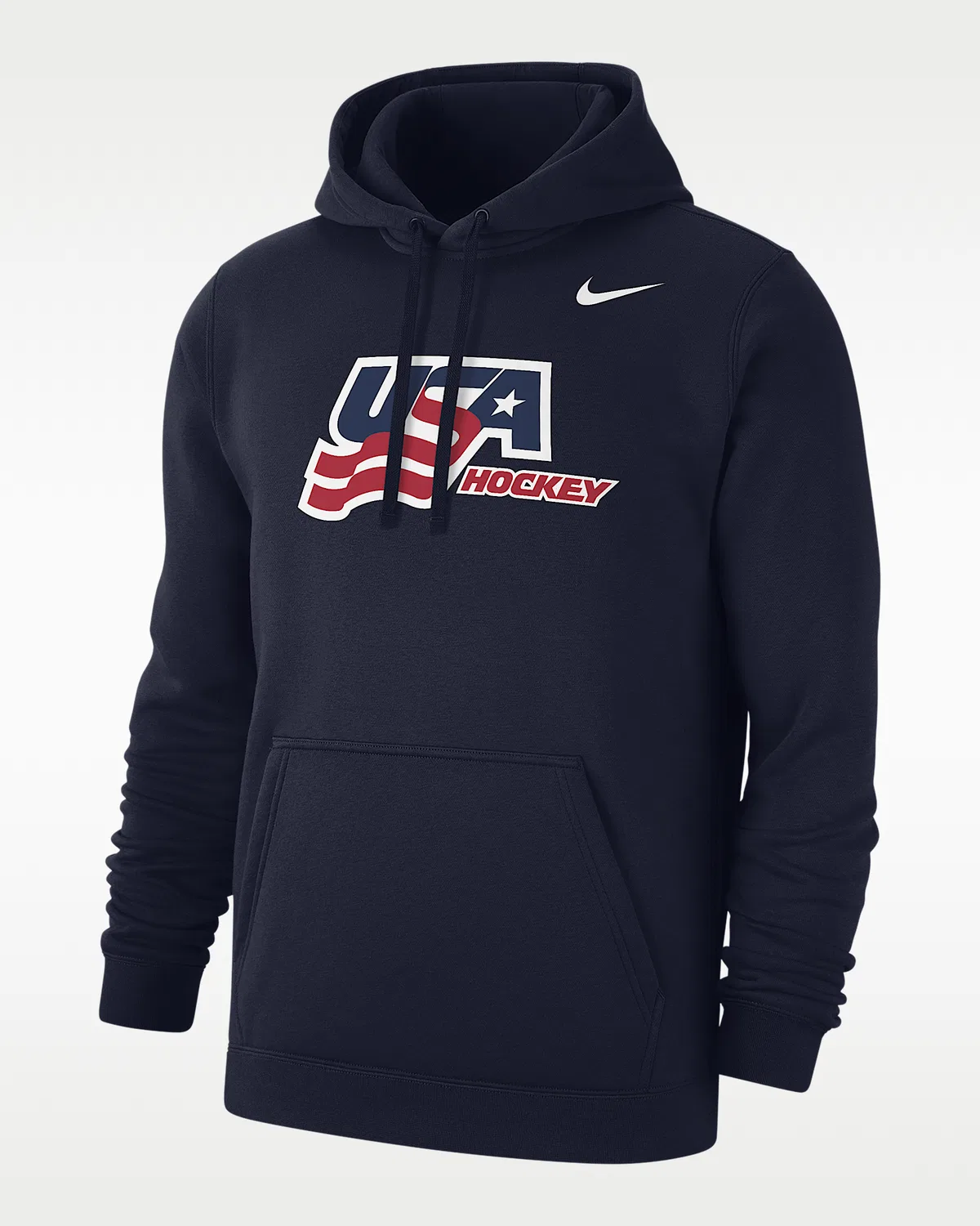 Мужская флисовая худи-олимпийка Hockey Club Nike Fanwear Collection, College Navy