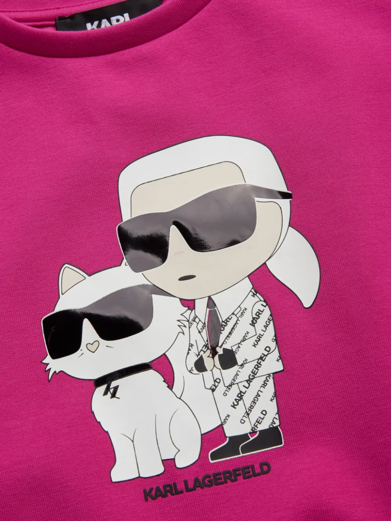 Karl Lagerfeld Kids толстовка Ikonik Karl, розовый — фото 3