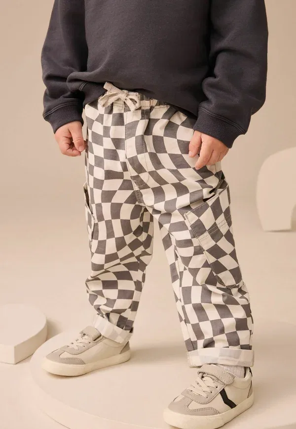 Сет свитшот Regular fit Next, цвет угольная клетка — фото 2