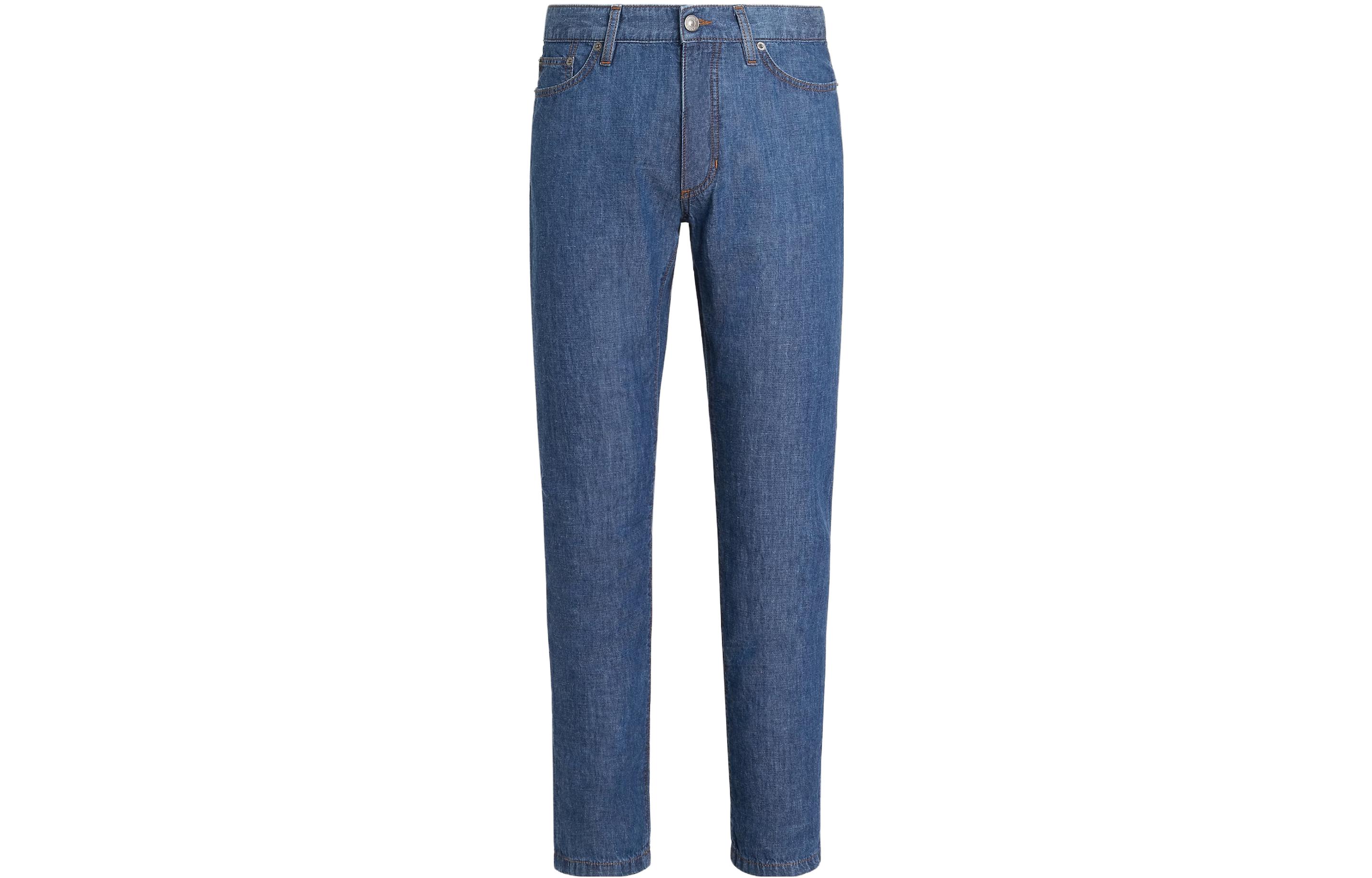 

Джинсы Zegna Washed Roccia Ermenegildo Zegna, темно-синие