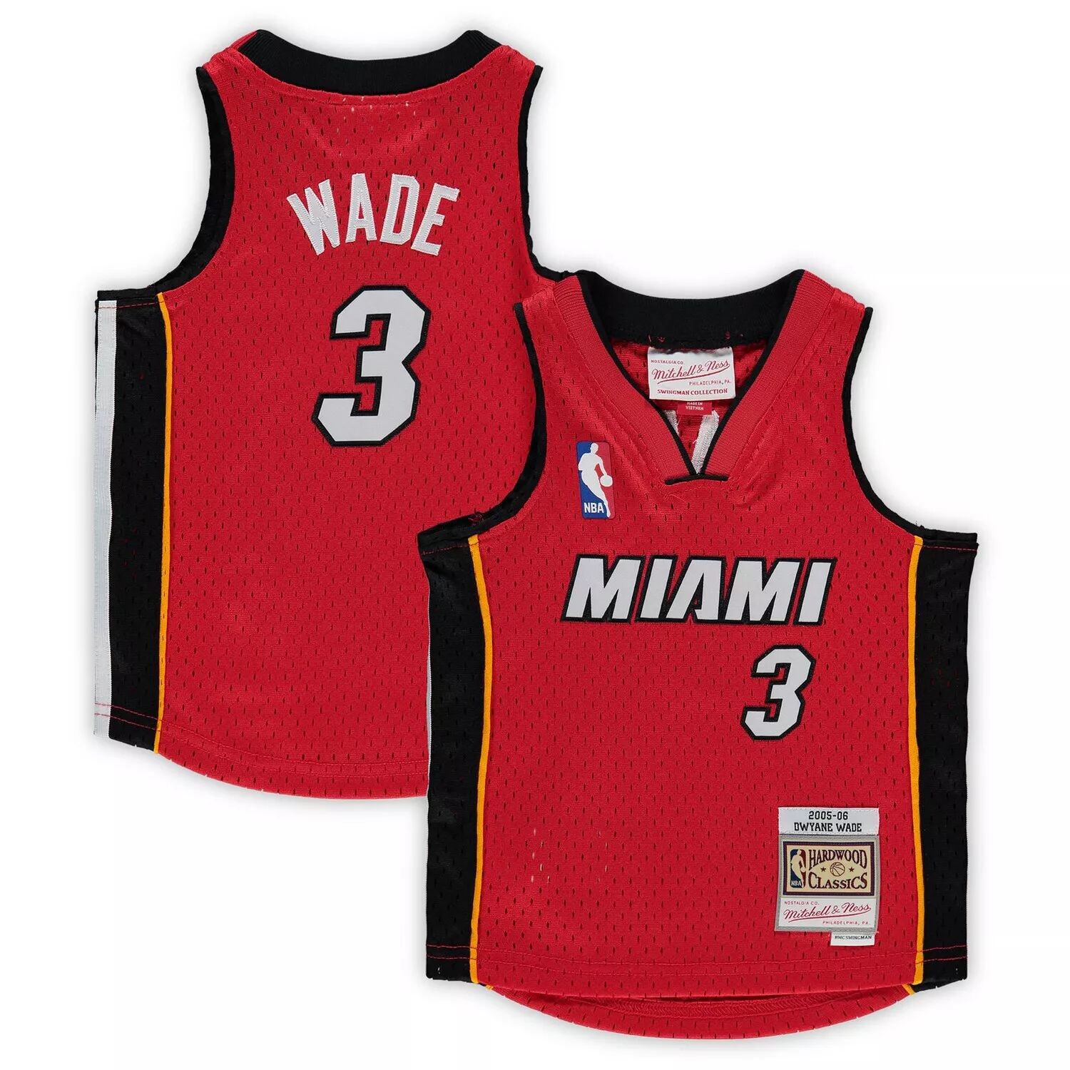 

Джерси игрока Infant Mitchell & Ness Dwyane Wade Red Miami Heat 2005-06 Hardwood Classics Unbranded