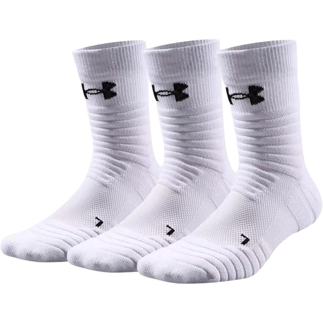 

Баскетбольные носки унисекс, упаковка 3, 6, 9 пар Under Armour, 3 Pack (White)