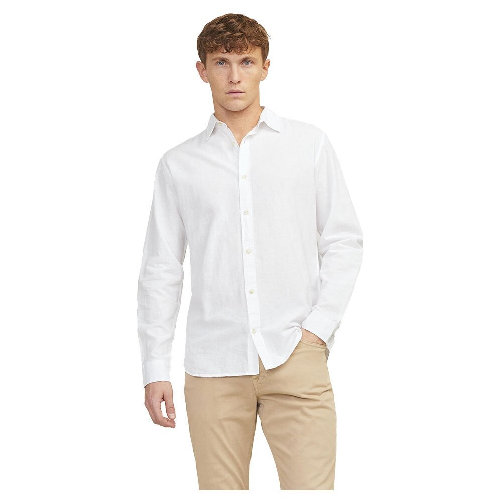 

Рубашка с длинным рукавом Jack & Jones Summer Linen, белый