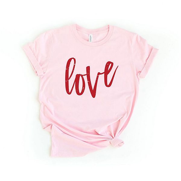 

Футболка Love cursive с коротким рукавом и принтом Simply Sage Market, Pink, Зеленый, Футболка Love cursive с коротким рукавом и принтом Simply Sage Market, Pink