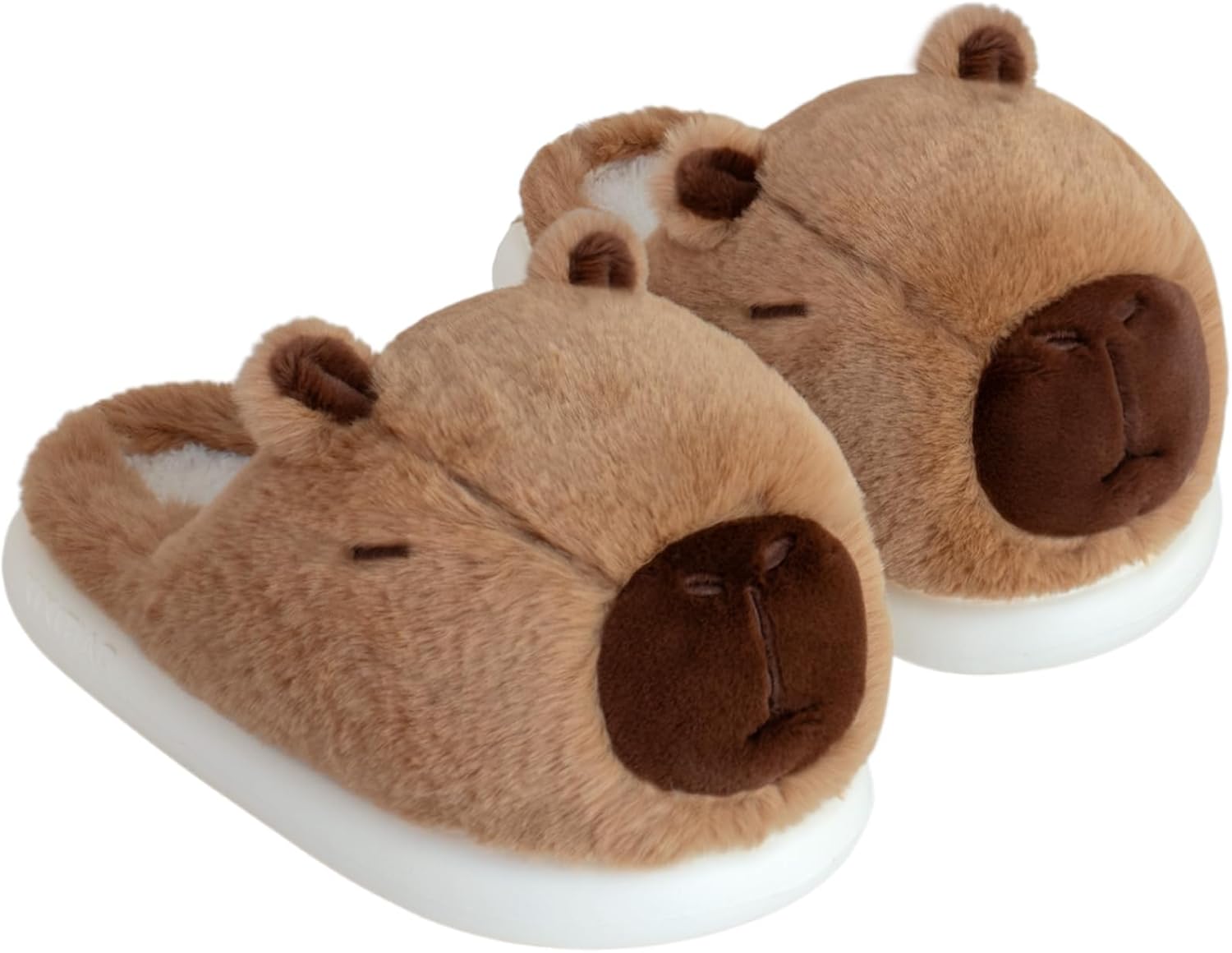 

Тапочки XUNBAI с капибарой для женщин и мужчин, тапочки с персонажами, милые тапочки-животные, зимние мультяшные тапочки для женщин, уютные домашние тапочки, коричневый