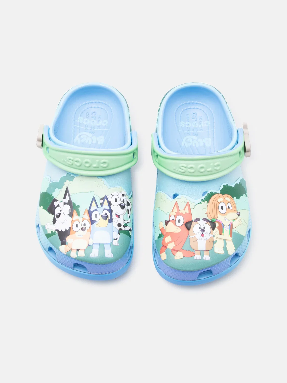 Сандалии Crocs Bluey синего цвета — фото 3