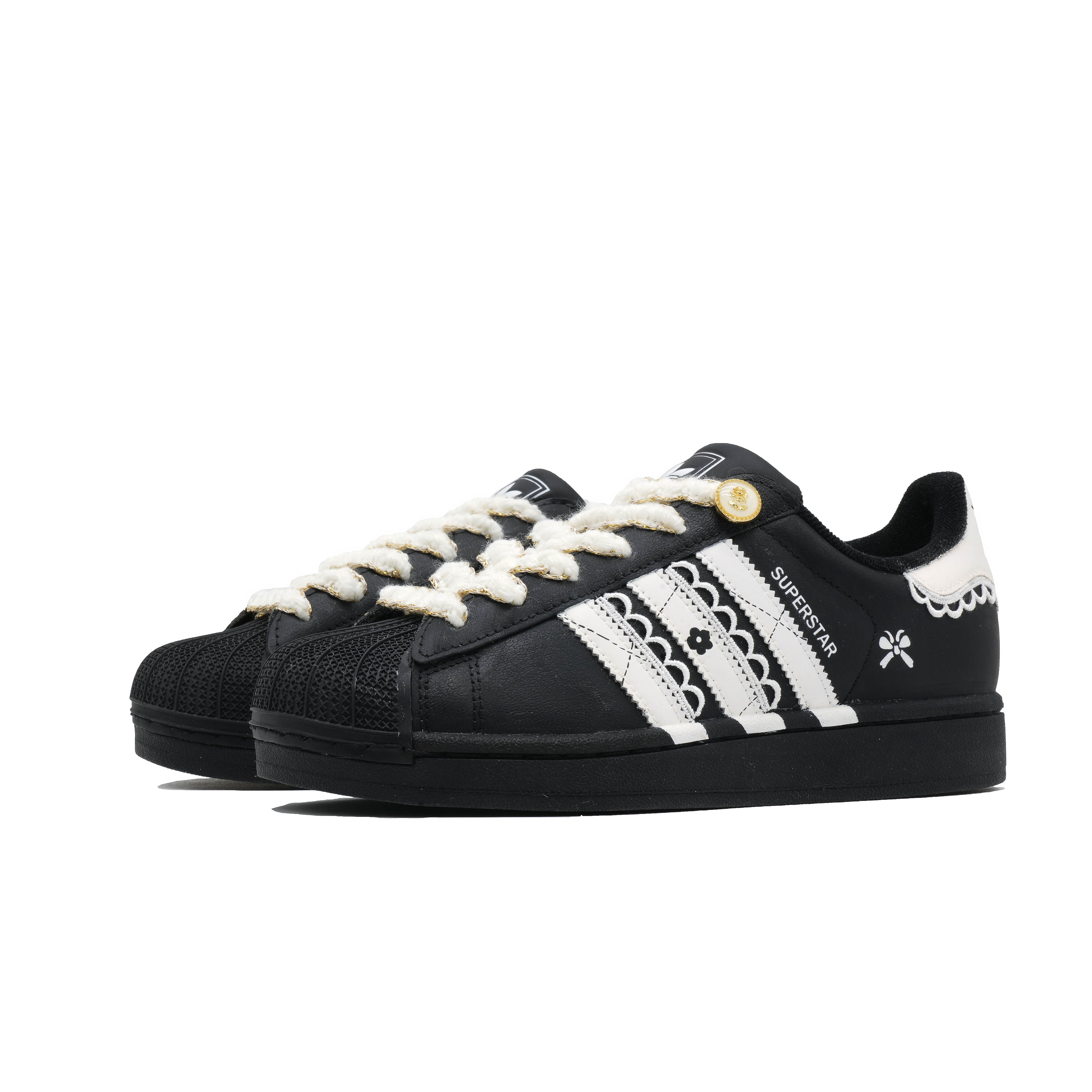 Детские кроссовки для скейтбординга Superstar 2 для начальной школы Adidas Originals, черный — фото 3