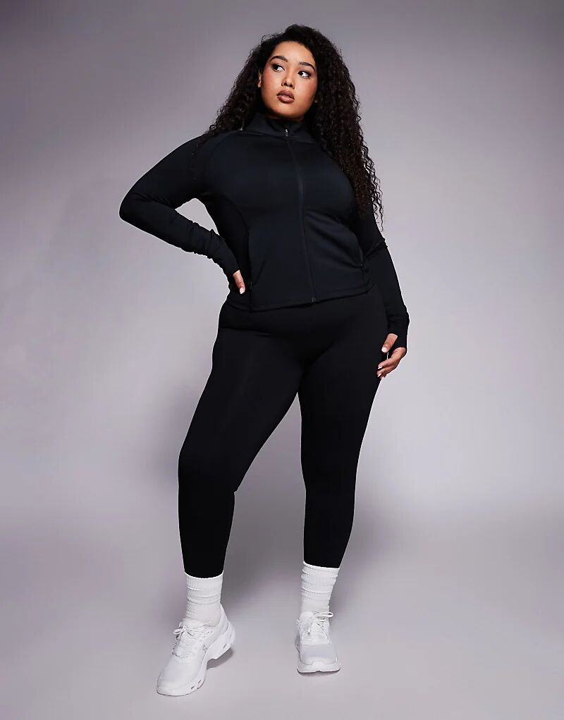 

4505 Curve Icon, куртка с длинными рукавами и застежкой-молнией, черная