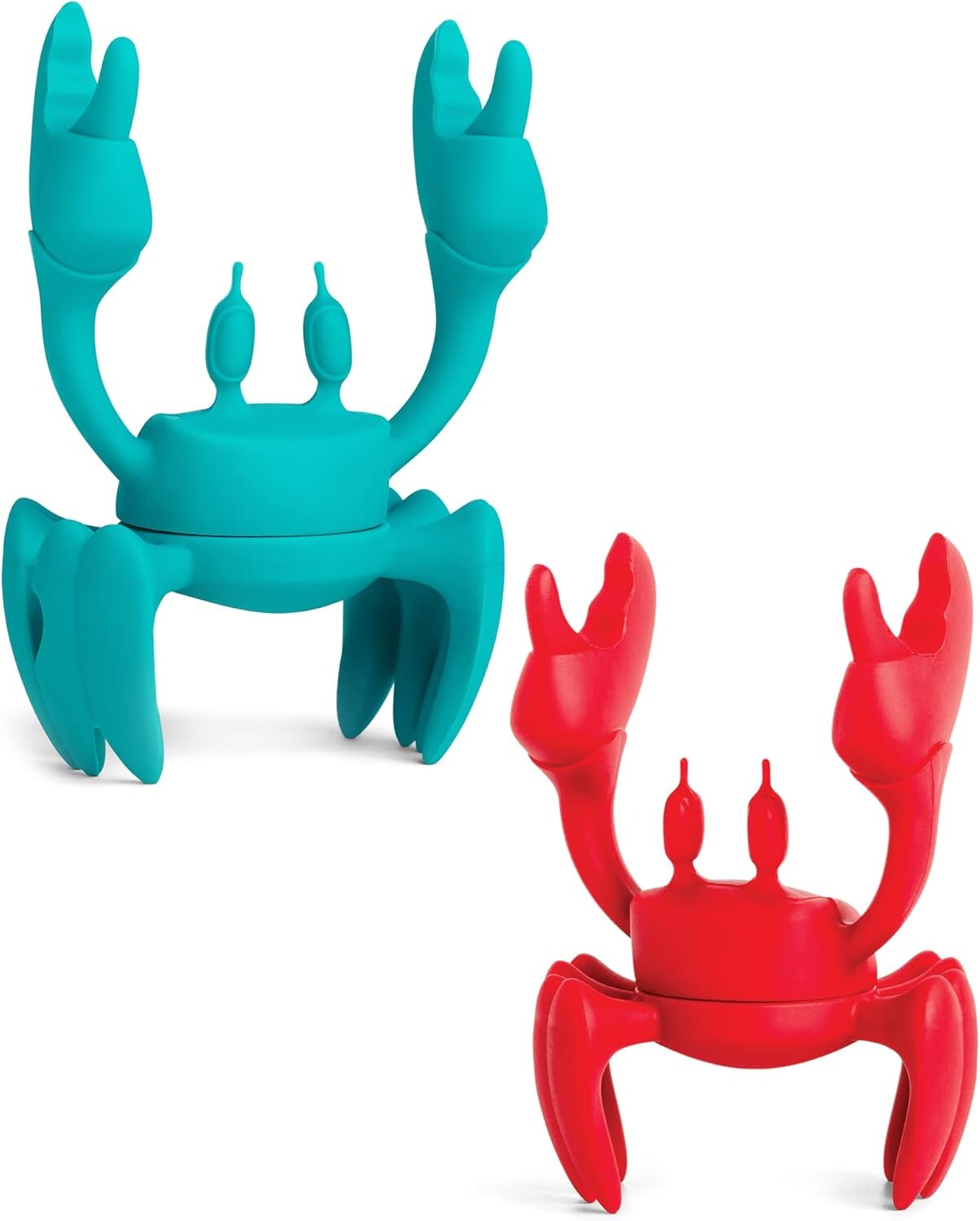 

OTOTO Набор из 2 шт.: подставка для ложки Aqua the Crab + держатель для посуды Red the Crab, Red, Aqua