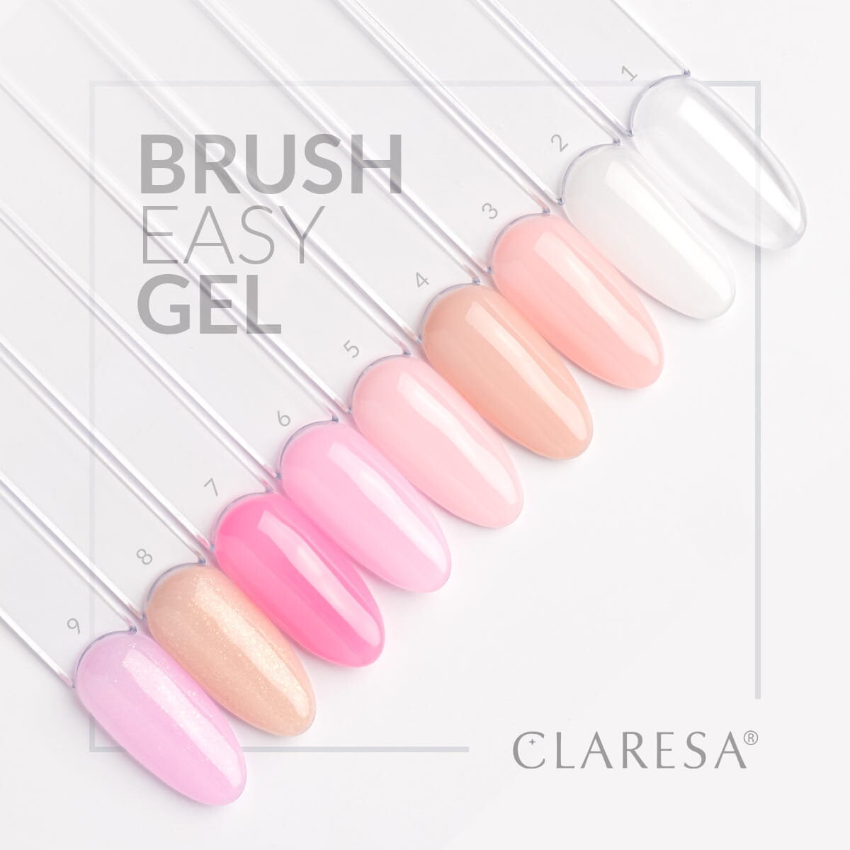 Гель Claresa во флаконе для ногтей Brush Easy Gel 5г 5 нежно-розовый нюд — фото 2