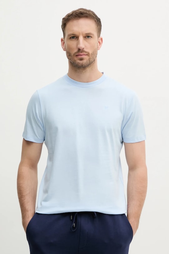 

Хлопковая футболка Hackett London, синий