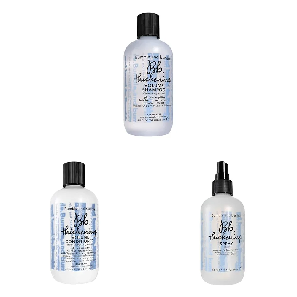 Набор Bumble and bumble Thickening Volumizing Shampoo + Conditioner + Blow Dry Prep Spray Set, 8.5 fl oz.