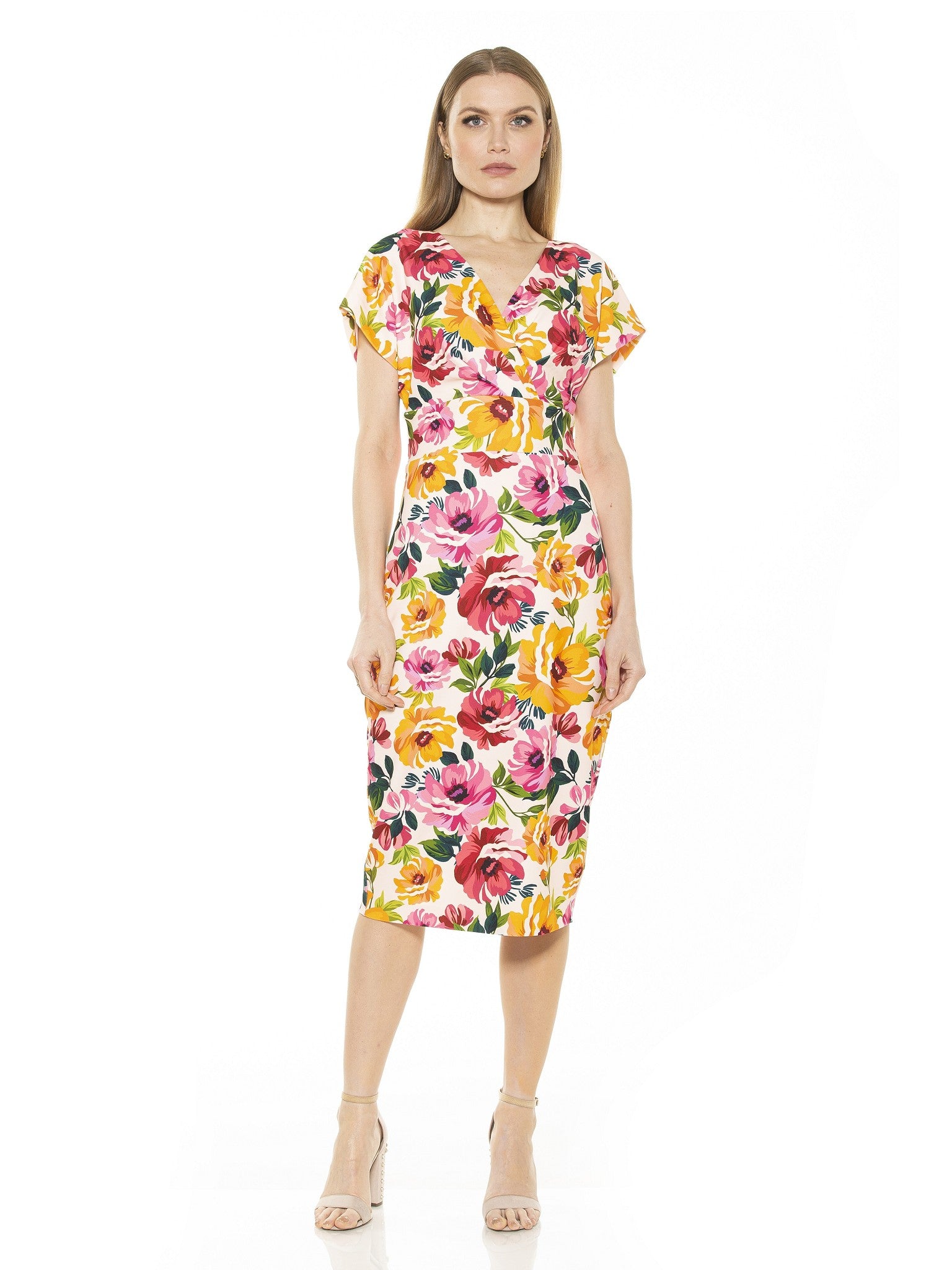 

Платье Наоми с V-образным вырезом ALEXIA ADMOR, цвет large florals