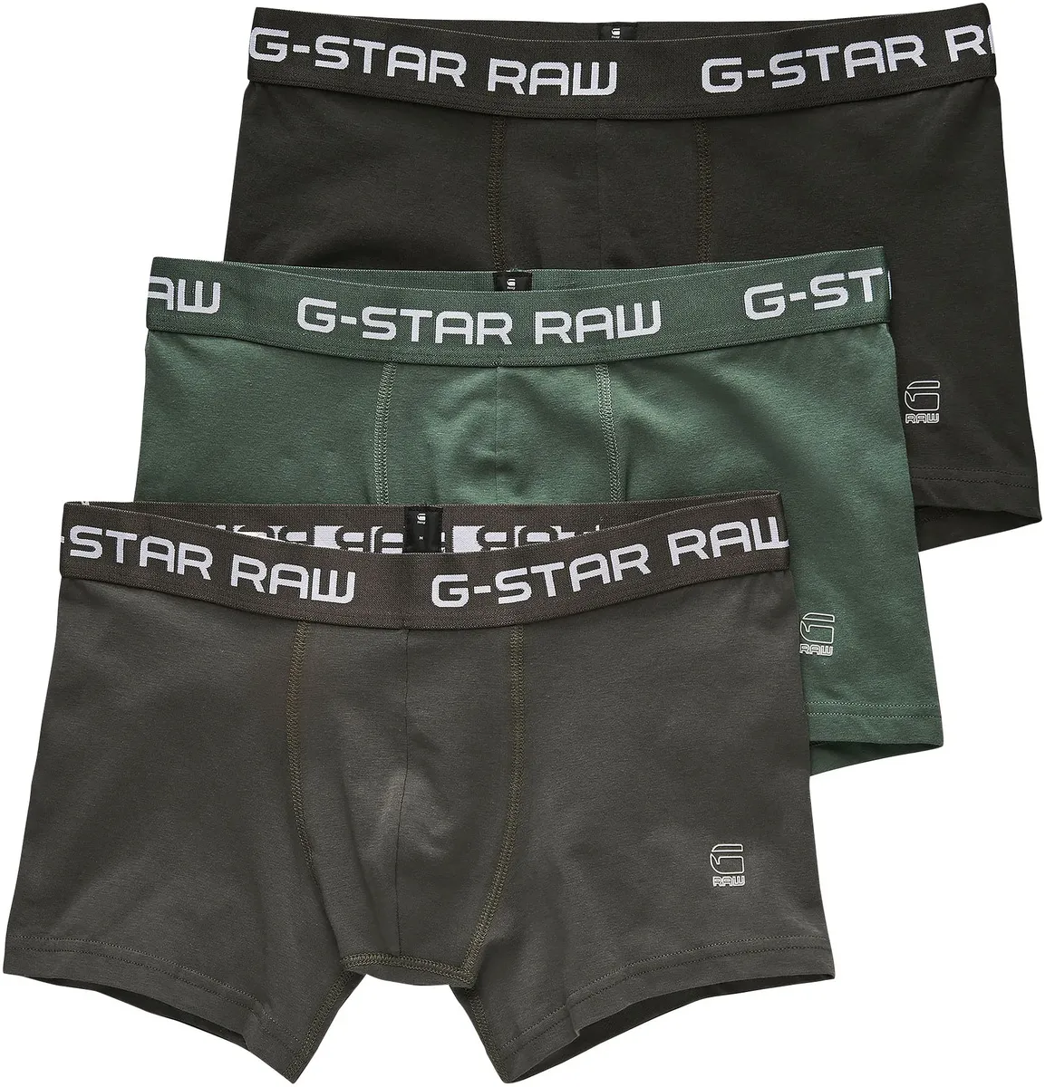 

G-Star RAW Boxer "Classic багажник clr 3 Pack" (3 шт., в упаковке 3 шт.), цвет Grau-Meliert, Grün, Anthrazit-Meliert