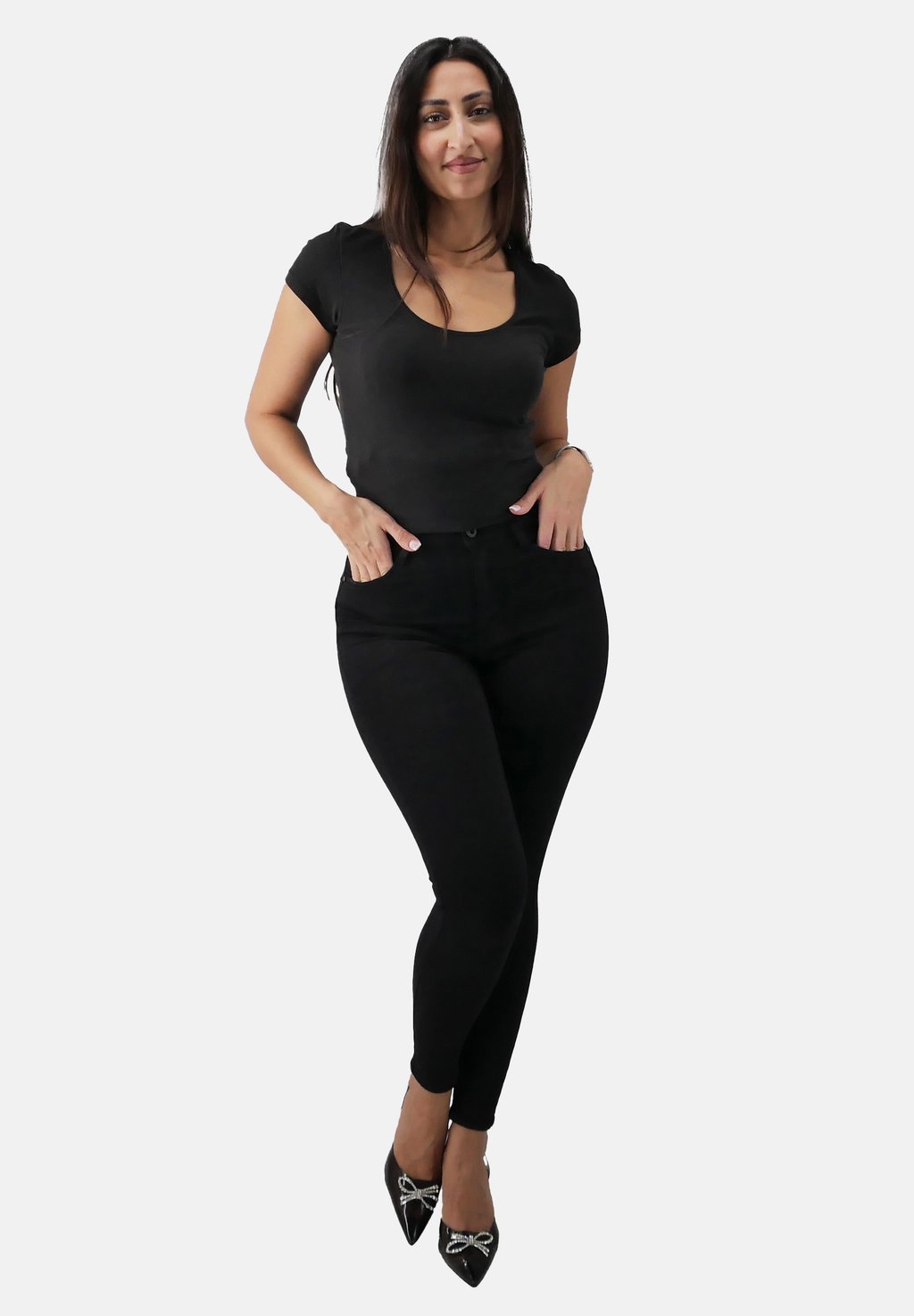 

Джинсы скинни PUSH UP HIGHWAIST Elara, черный