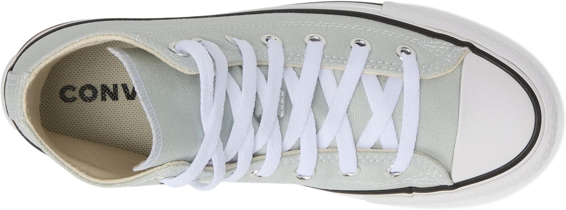 Кроссовки Converse Kids Chuck Taylor All Star Eva Lift Platform, цвет Rainwashed Grey/White — фото 2
