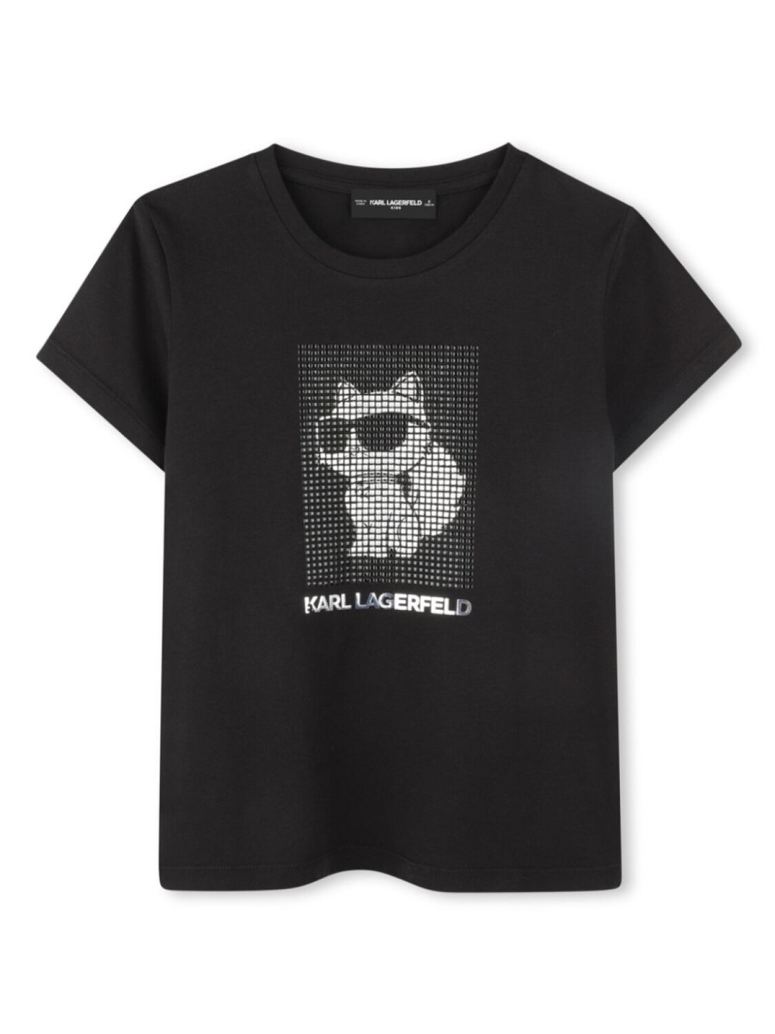 

Футболка с логотипом Karl Lagerfeld Kids, черный