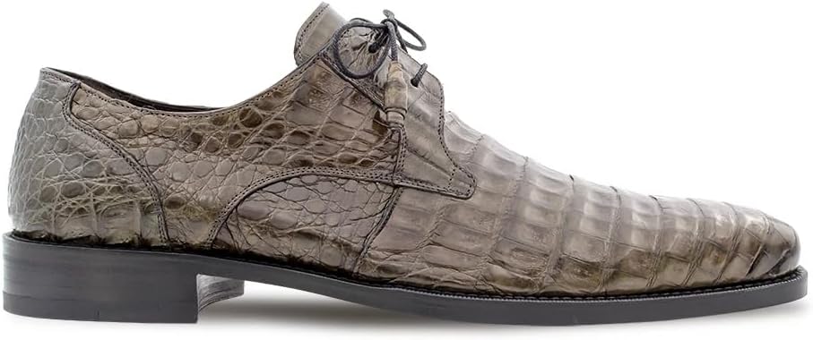 

Mezlan Anderson Crocodile Lace Up - Мужские туфли-блочеры из настоящей крокодиловой кожи с простым носком и стелькой с эффектом памяти - Ручная работа в Испании, серый