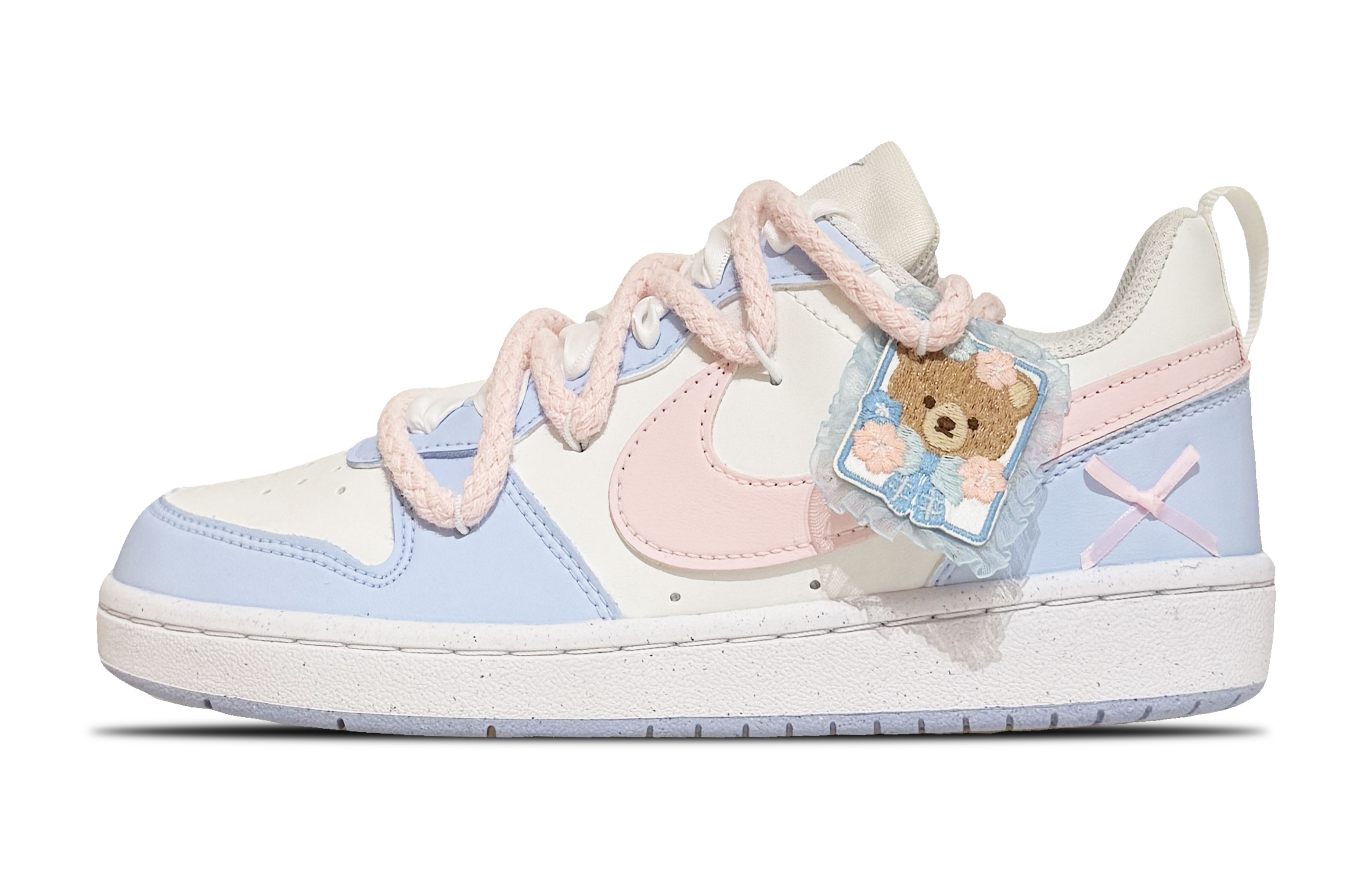 

Низкие детские кроссовки для скейтбординга Court Borough для подростков Nike, синий