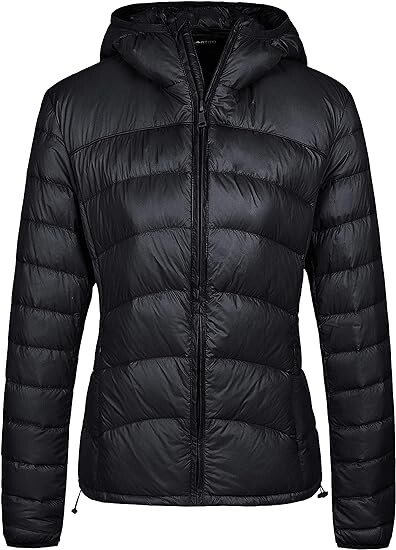 

Куртка Wantdo Women's Packable Puffer Down Lightweight, черный