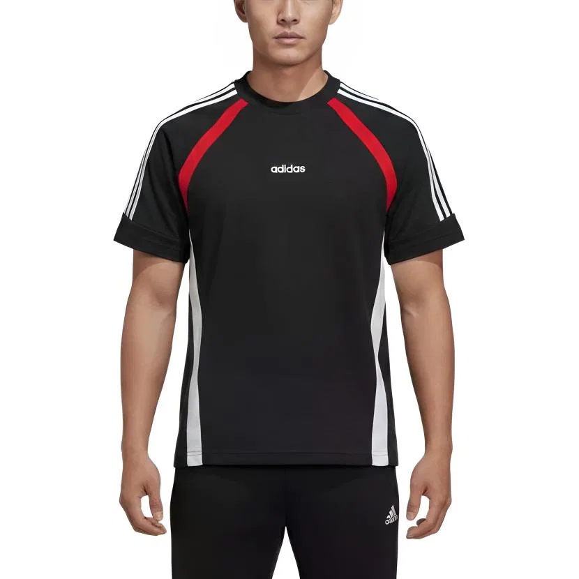 Мужская футболка с круглым вырезом Adidas, Black/White/Red