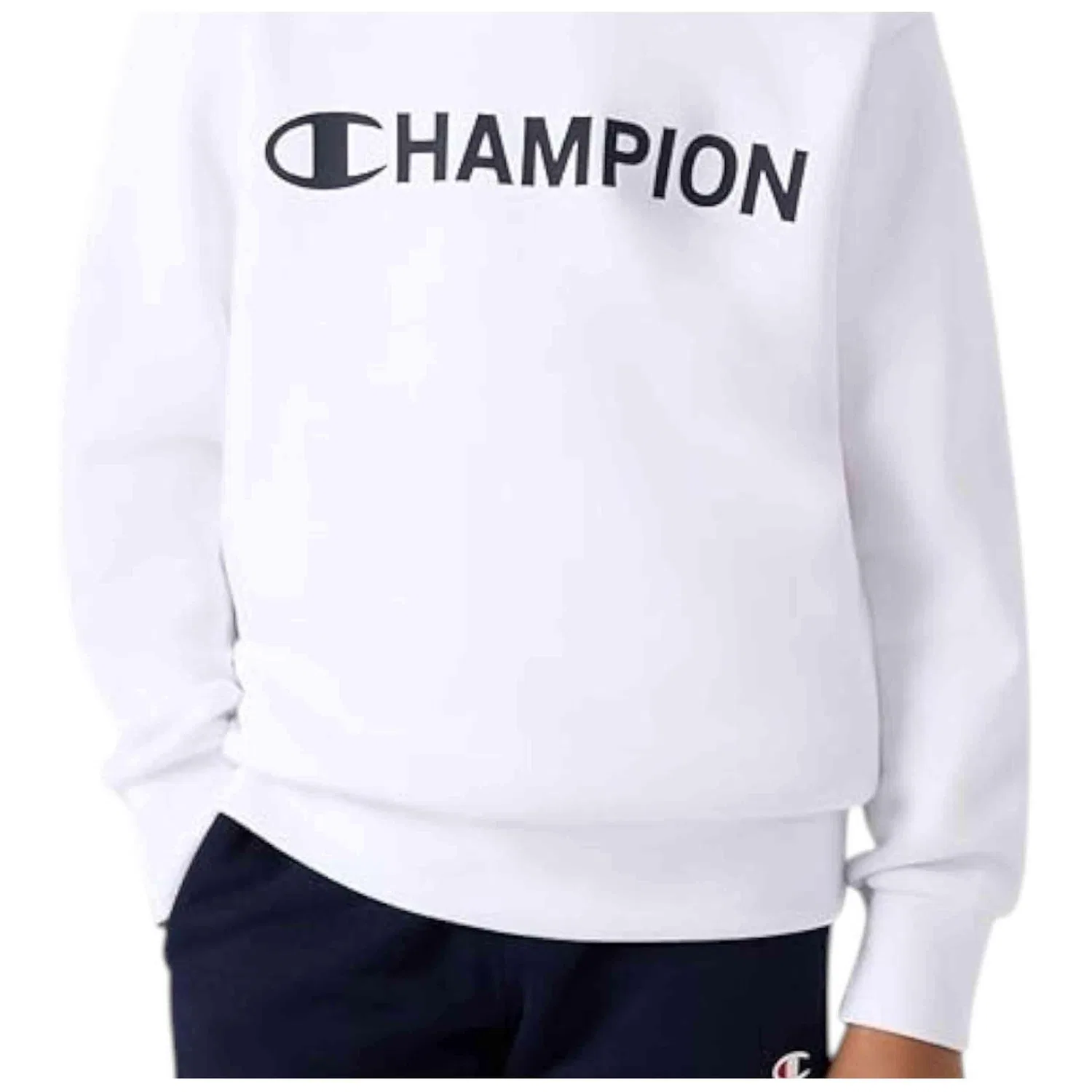 Детский спортивный костюм Champion 307263-WW001, Цвет Weiss Navyblau — фото 4