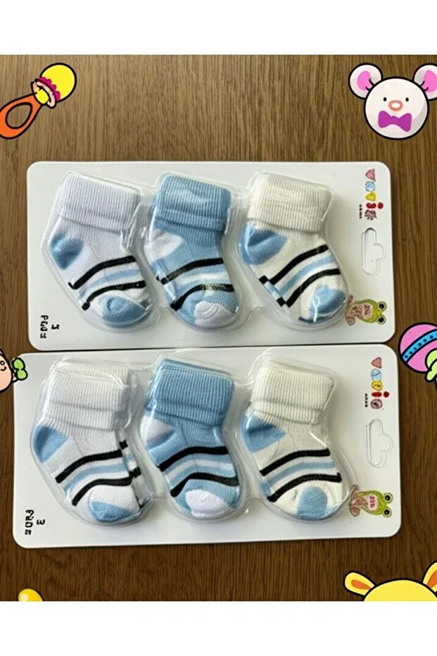 Детские носки с принтом Premium quality baby socks set Baby-Kid Store, Blue