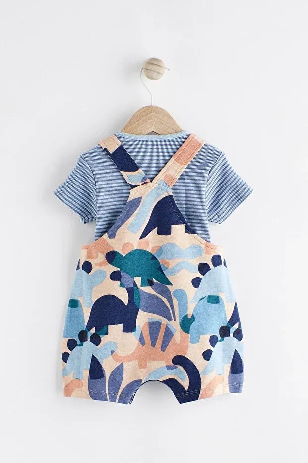 Детский комбинезон для девочек с принтом Next Baby, Blue — фото 2