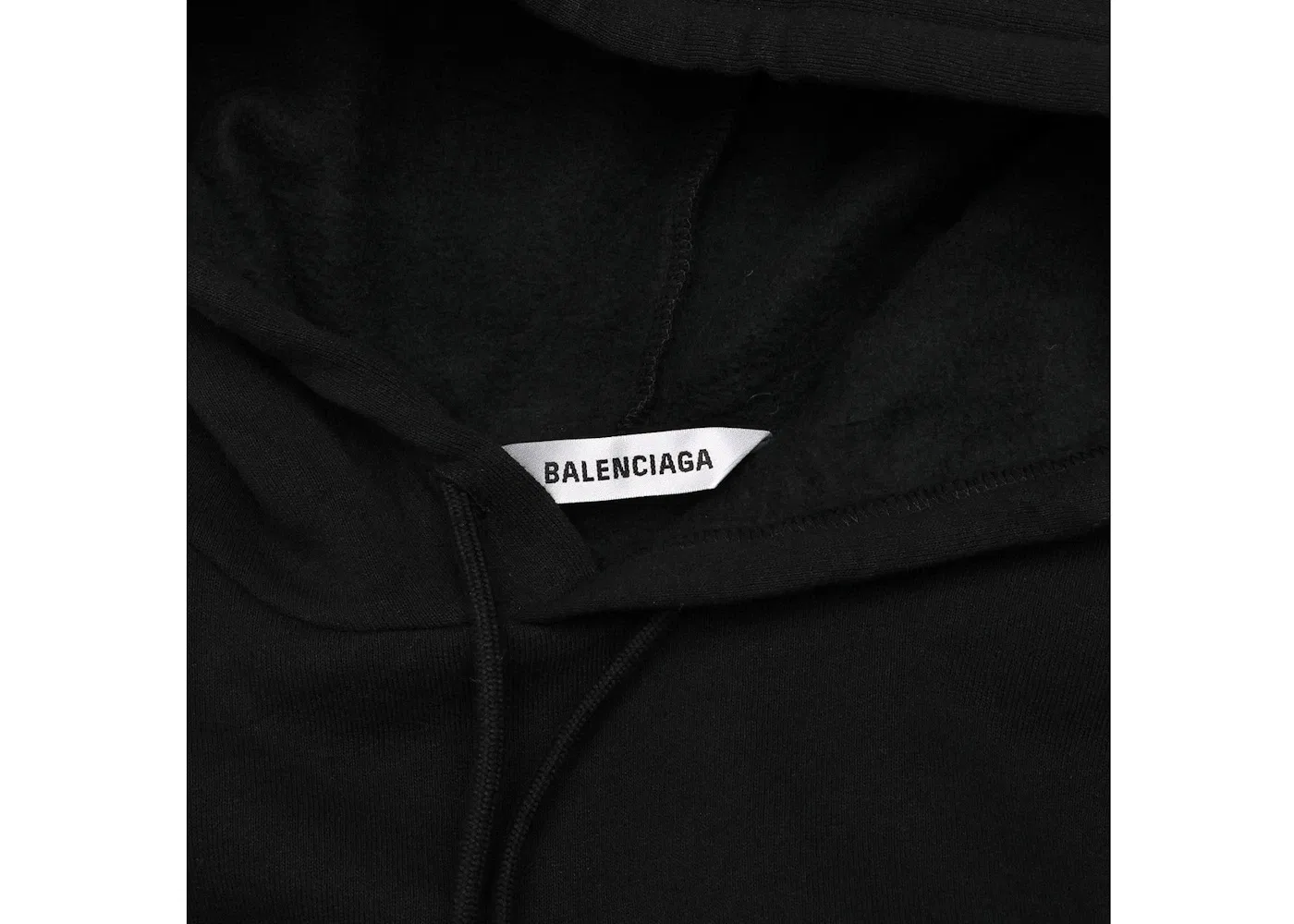 Мужской худи с принтом Balenciaga Paris France Print, Black — фото 2