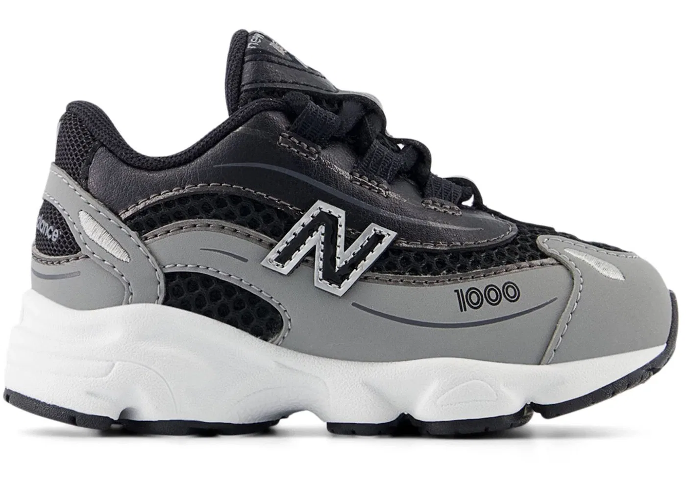 Детские кроссовки Lifestyle New Balance 1000 Bungee Lace, Slate Grey/Black