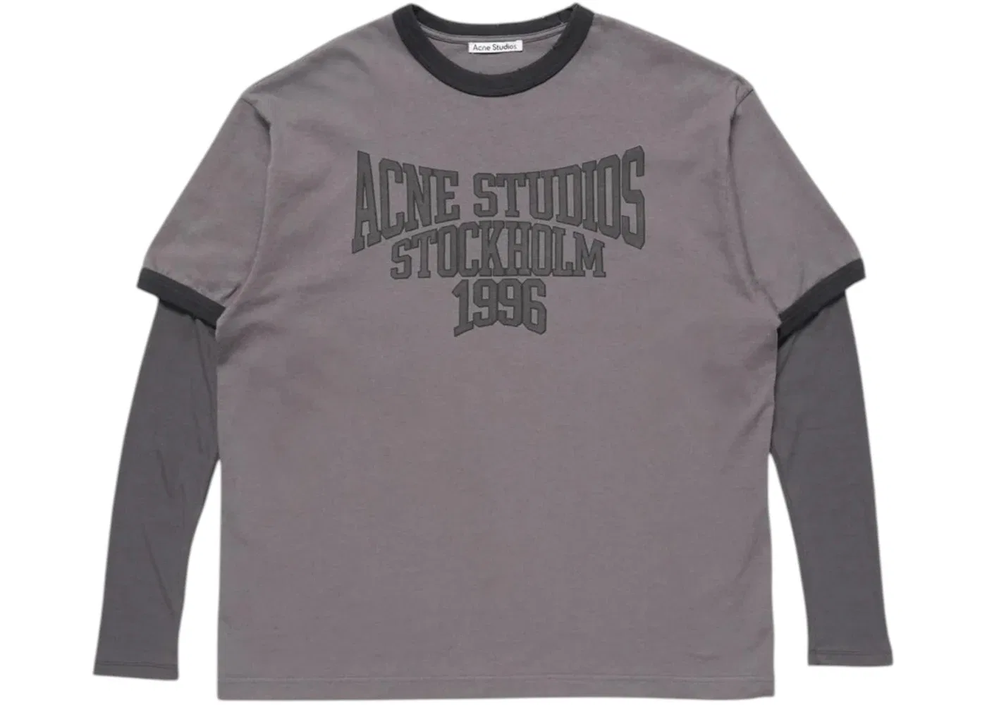 Женская футболка с длинным рукавом Acne Studios, Dark Purple/Black