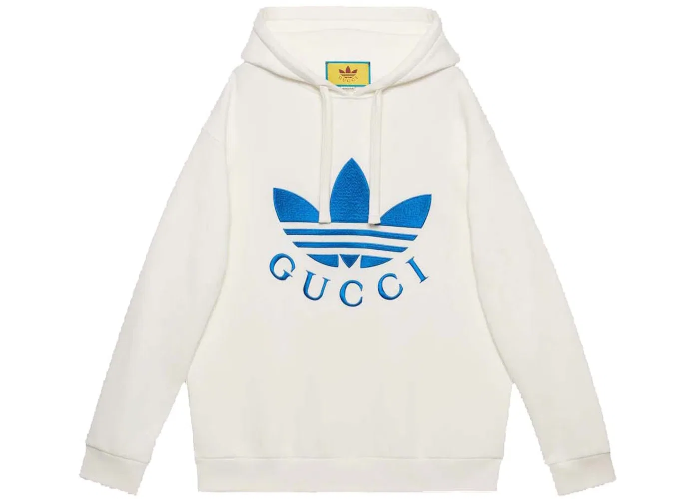 Женский свитшот с принтом Gucci x Adidas Sweatshirt White, White