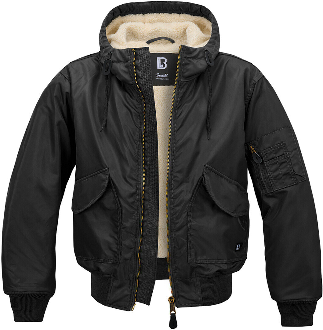 

Куртка Brandit CWU Hooded с капюшоном, черный