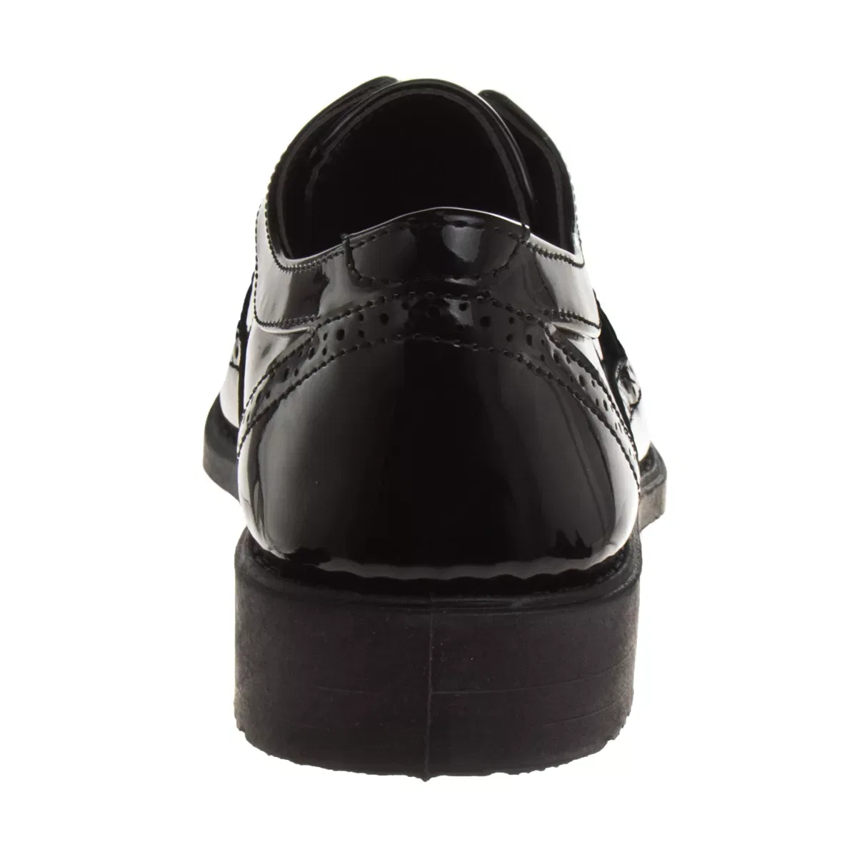 Детские туфли-оксфорды на шнуровке Wingtip Josmo Shoes, Black Patent — фото 4