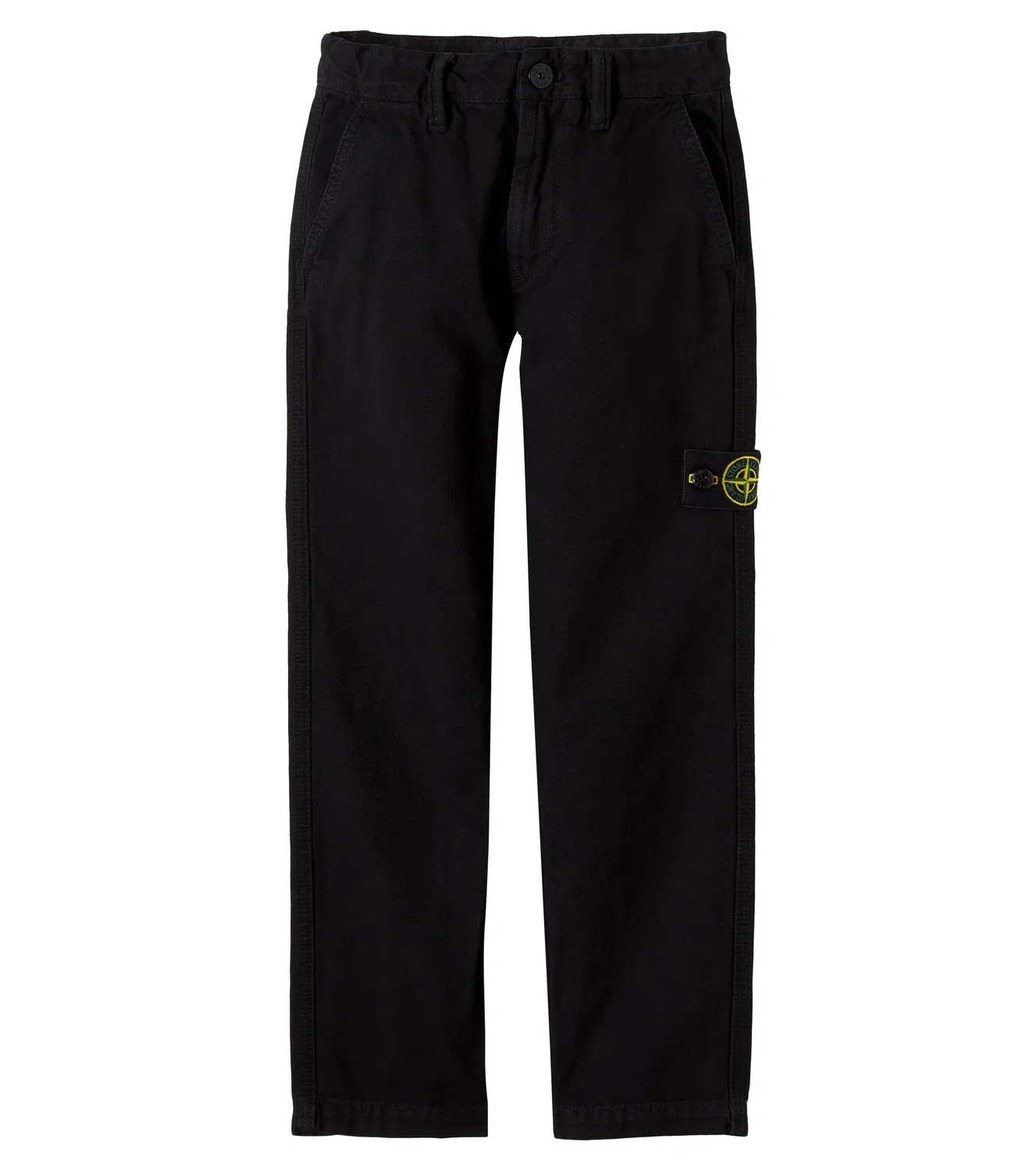 Брюки хлопковые Stone Island Junior, черный