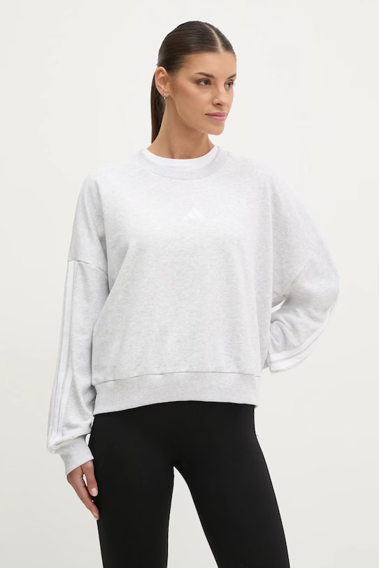 

Свитшот Adidas Essentials 3 Stripes French Terry, серый