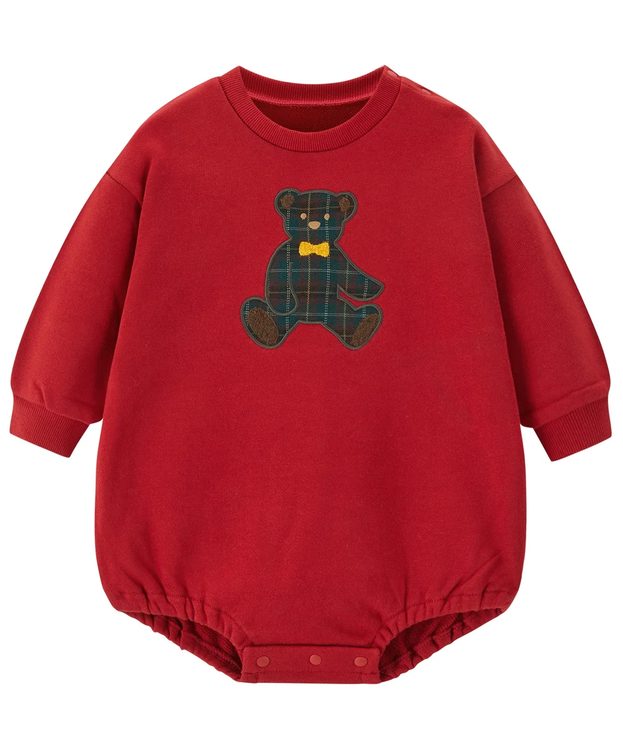 Детская футболка BIG с длинным рукавом с аппликацией, модель Teddy, combimini, Navy — фото 3