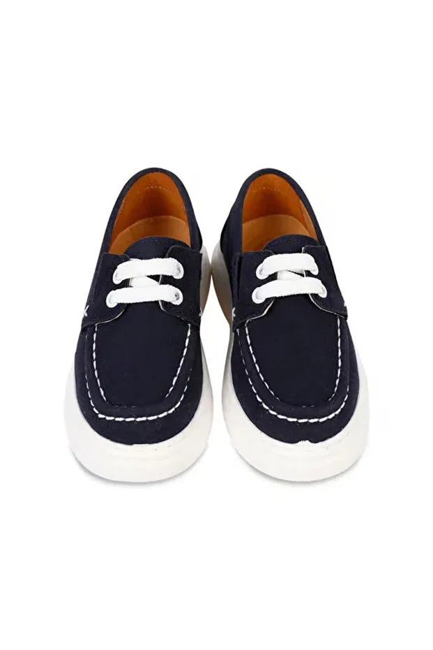Детские ботинки для мальчиков на шнуровке Harli Ayakkabi, Navy Blue — фото 3