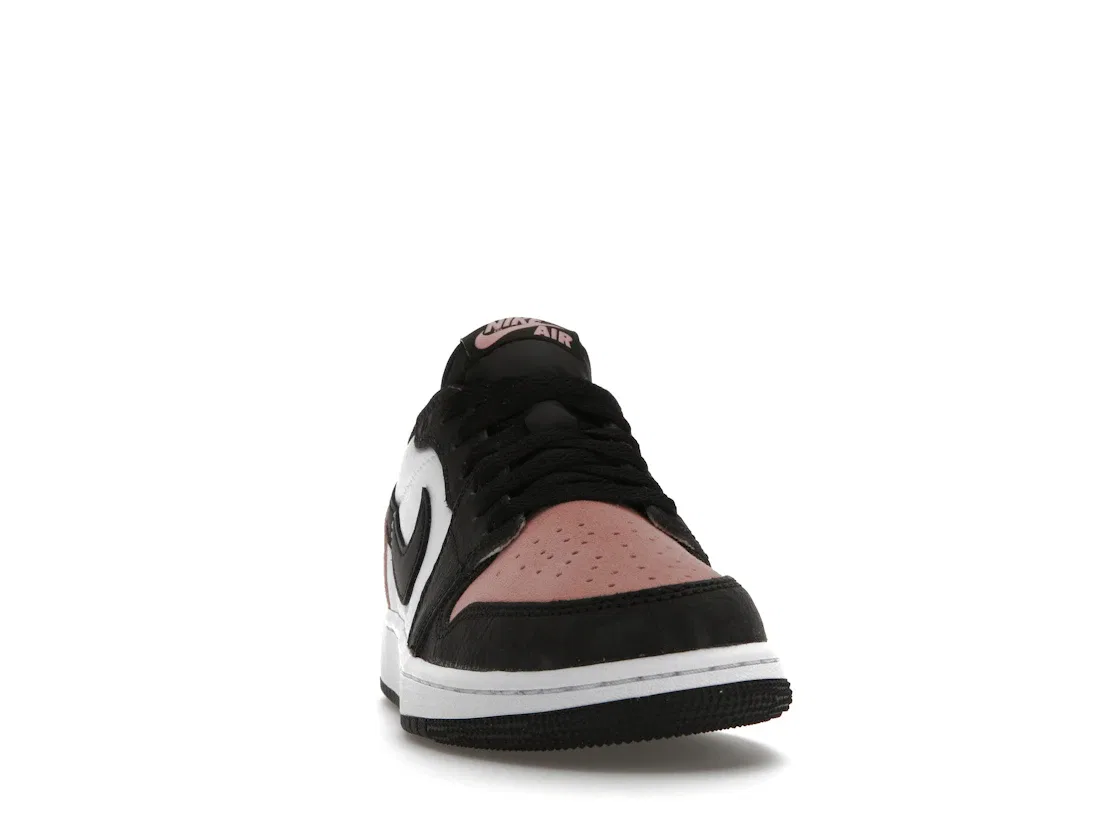 Детские кроссовки с низким верхом Jordan 1 Low OG Bleached Coral Jordan, Black/Bleached Coral-White-Grey Fog — фото 2