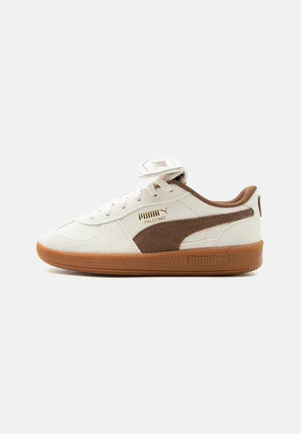 Кроссовки Palermo premium jr Puma, цвет слоновая кость с инеем/хайт кофе/золотистый
