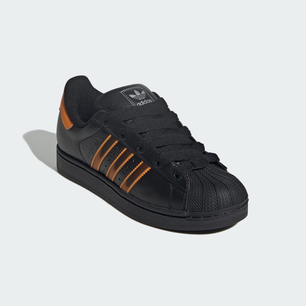 Кроссовки Adidas Superstar II Shoes, цвет Core Black/Crew Orange/Semi Impact Orange — фото 4