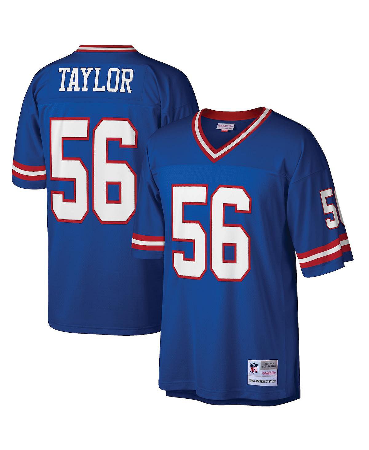 Мужская футболка lawrence taylor royal new york giants big and tall 1986 года, копия джерси для пенсионеров Mitchell & Ness - фото