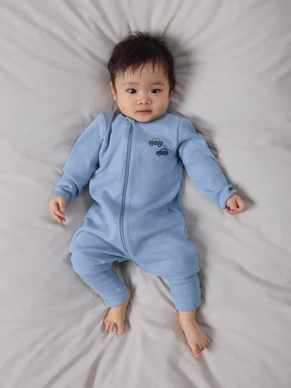 Комплект детских спальных комбинезонов с принтом машинки Nbmnightsuit Name It, синий — фото 4